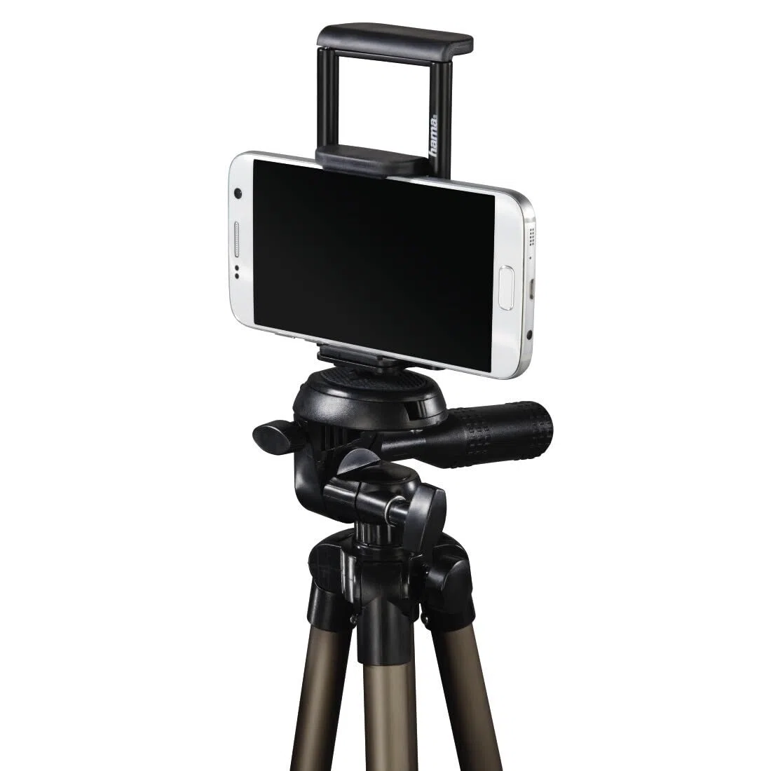 Hama - Treppiede per Foto, Smartphone, Tablet, testa 3D, altezza 36,5/106 cm