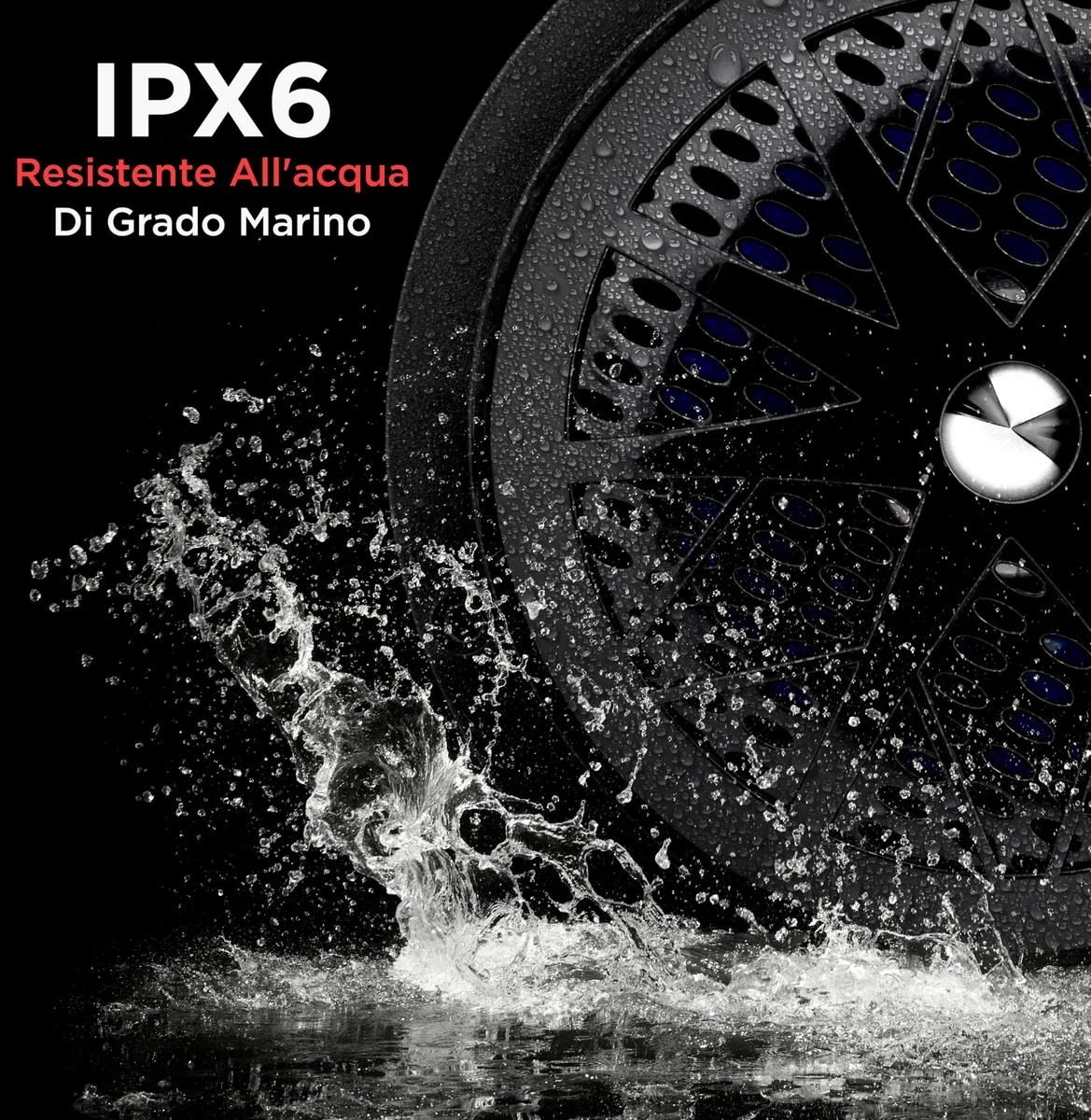 Pyle Altoparlanti Marini 13,34 Centimetri, Casse Audio 2 Vie Impermeabili 100 Watt, Cono in Polipropilene, Surround in Tessuto, Speaker da Esterno Resistente, 1 Coppia Neri