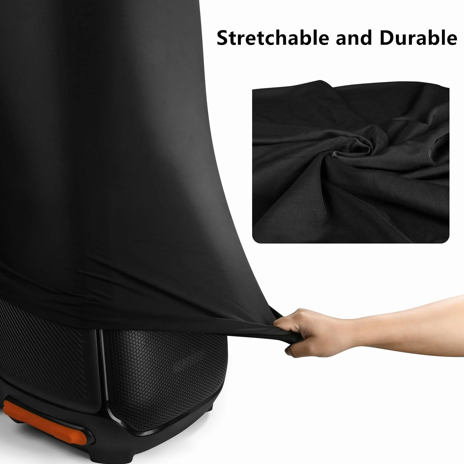 Custodia Protettiva Antipolvere per JBL PartyBox 710 Cassa Altoparlante Wireless Bluetooth,Lycra Borsa Copertura Cover Accessori per JBL PartyBox 710(Nero)