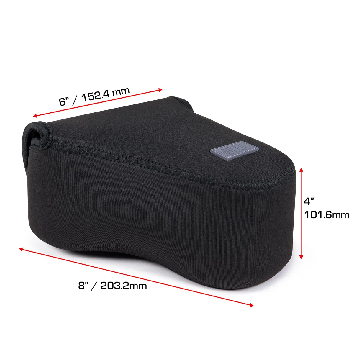 USA Gear Custodia Fotocamera (Grande) per Reflex SLR di Medie Dimensioni Compatibile con Sony A7 V, Nikon Z 6III e Altre - Custodia DSLR in Neoprene Imbottito con Tasca zip e Passante Cintura (Nero)