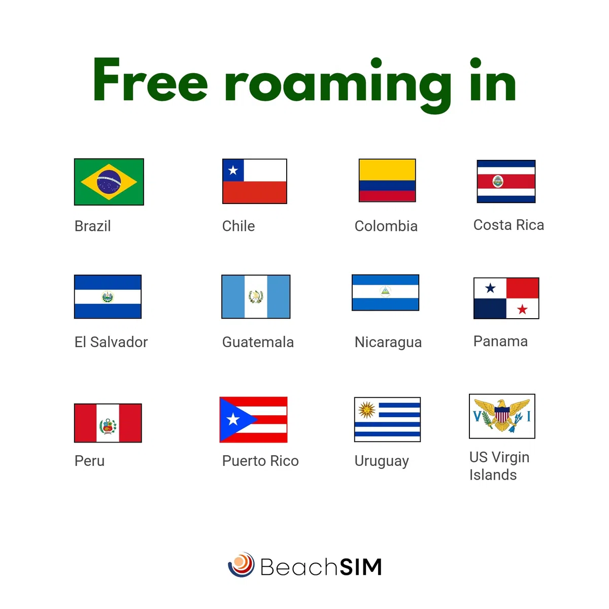 Carta SIM Brasile 30 giorni | 12 GB di Dati Solo a Velocità 4G/5G | Roaming Gratuito In Più di 9 Paesi dell'America Latina | Attivazione Rapida | Funziona Su dispositivi iOS e Android