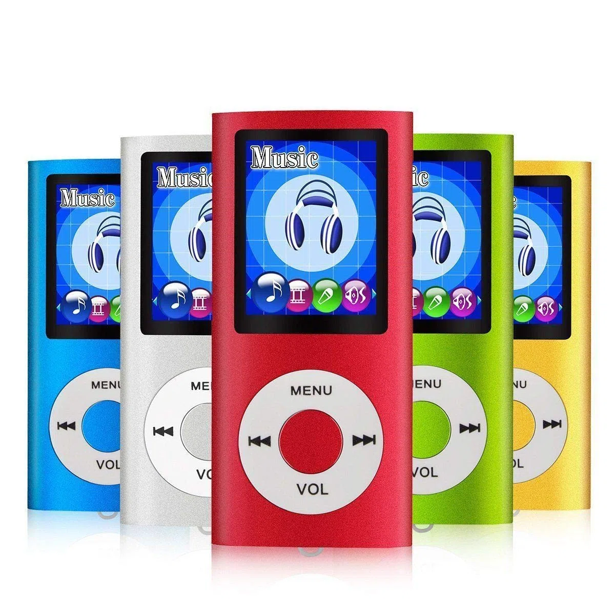 LETTORE PLAYER MP4 MP3 4GB 8GB 16GB 32GB (NON INCLUSA) VIDEO AUDIO FOTO RADIO FM