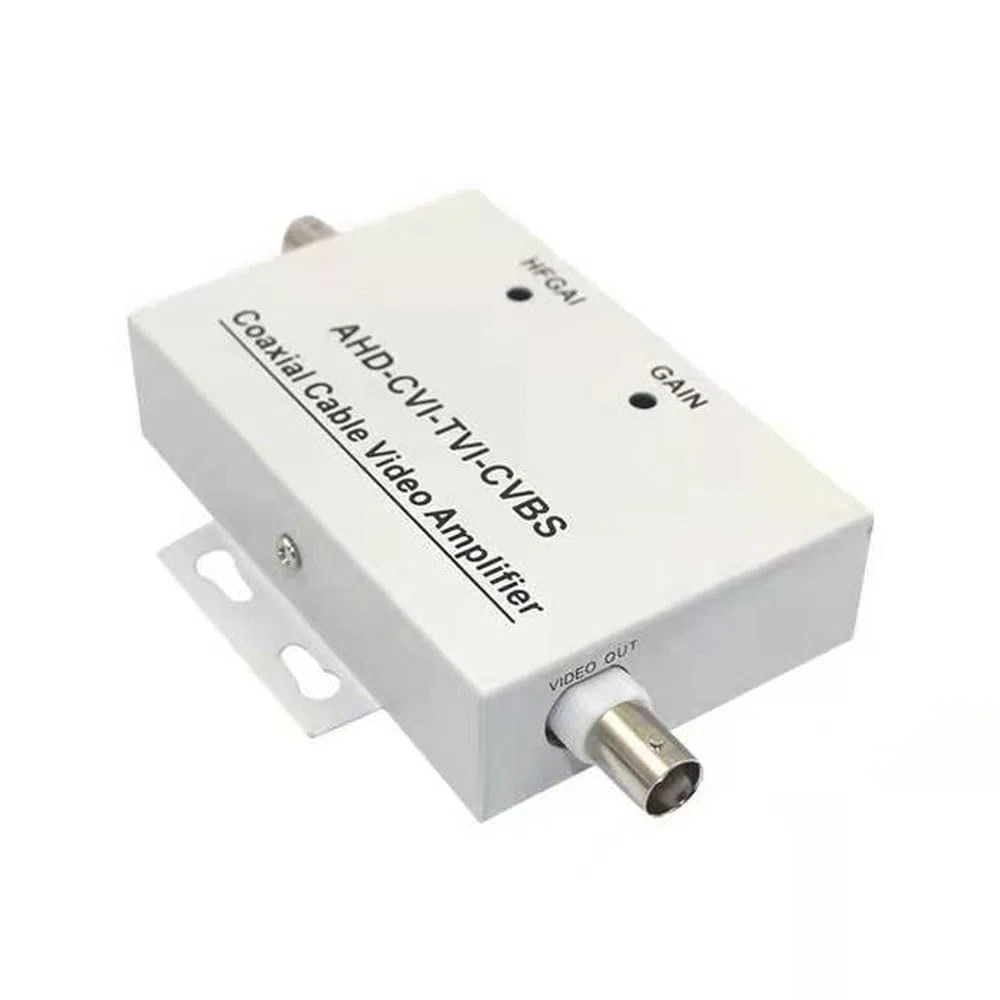 Cavo coassiale Bnc Amplificatore di segnale video Booster 1CH Cavo coassiale Amplificatore video 1 canale Amplificatore di segnale Bnc Amp Booster per telecamera di sicurezza coassiale Cctv