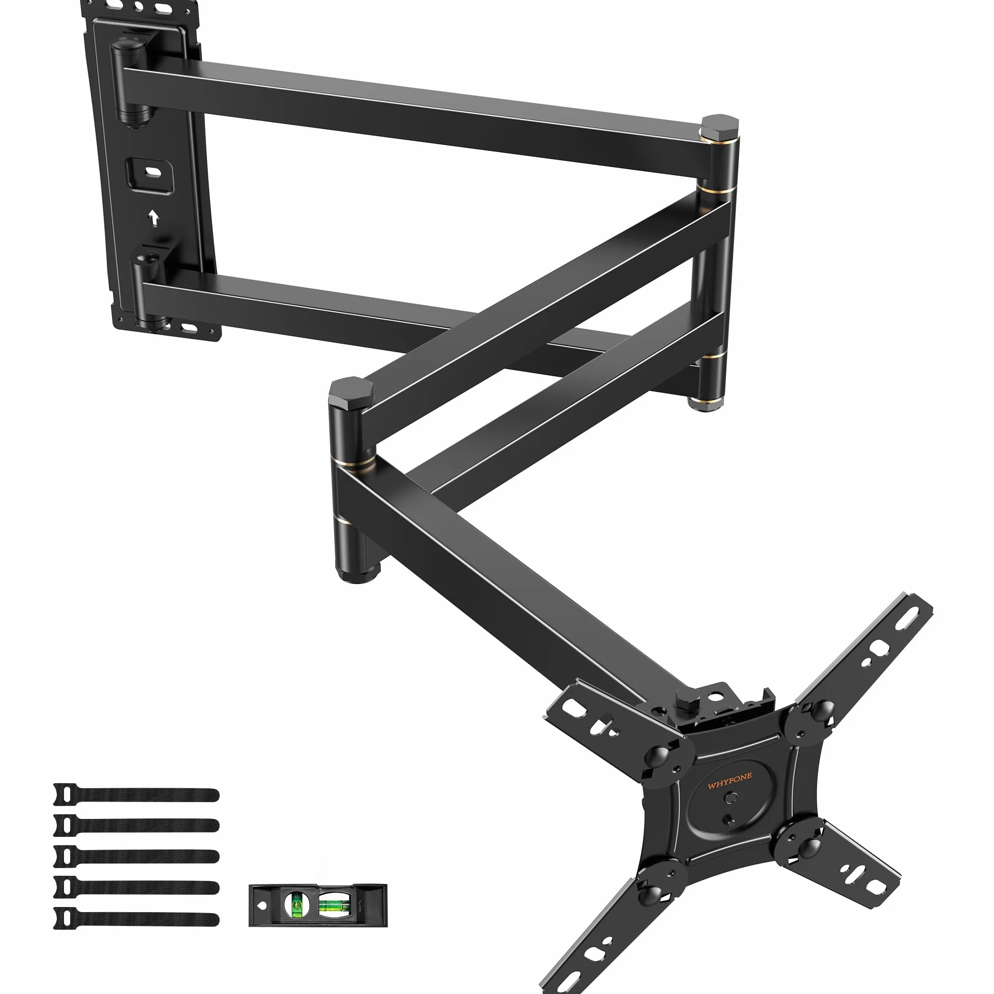 Supporto TV Parete Braccio Extra Lungo 1036mm, 180° Rotazione Supporto TV Monitor per LCD/LED da 13 a 43 Pollici, Braccio TVs Girevole Inclinazione Estensibile Fino a 25kg, VESA 200x200mm