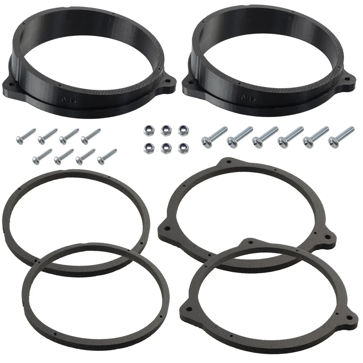 Aerzetix Set di 2 adattatori per altoparlanti Ø165 mm compatibile con Mercedes CLK A208/C208 Cabriolet/Coupé