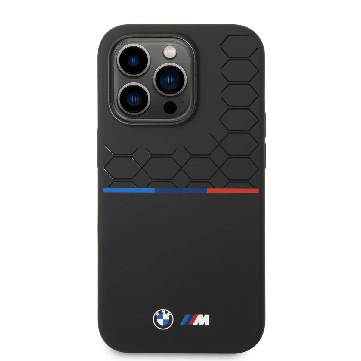 CG MOBILE BMW Cover posteriore per iPhone 15 Pro - Czarny Pattern - Nero