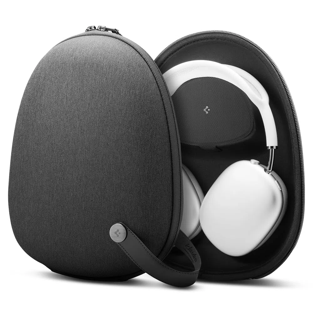 Spigen Klasden Custodia Disegnato per AirPods Max 2/1 (2026/2020), Custodia Rigida Carrying Case Pouch Bag - Grigio antracite