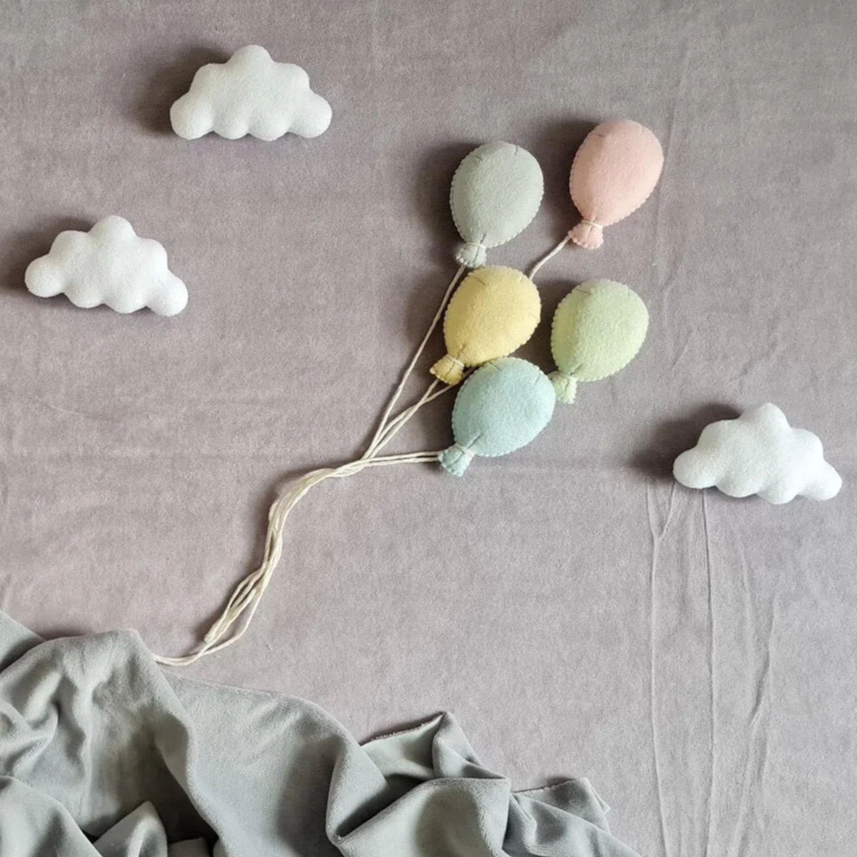 perfk 8Pcs Newborn Photo Props Infant Photo Photograph 3 Clouds Plushes Skin Friendly Photography Puntelli Baby Photography Puntelli per La Festa di