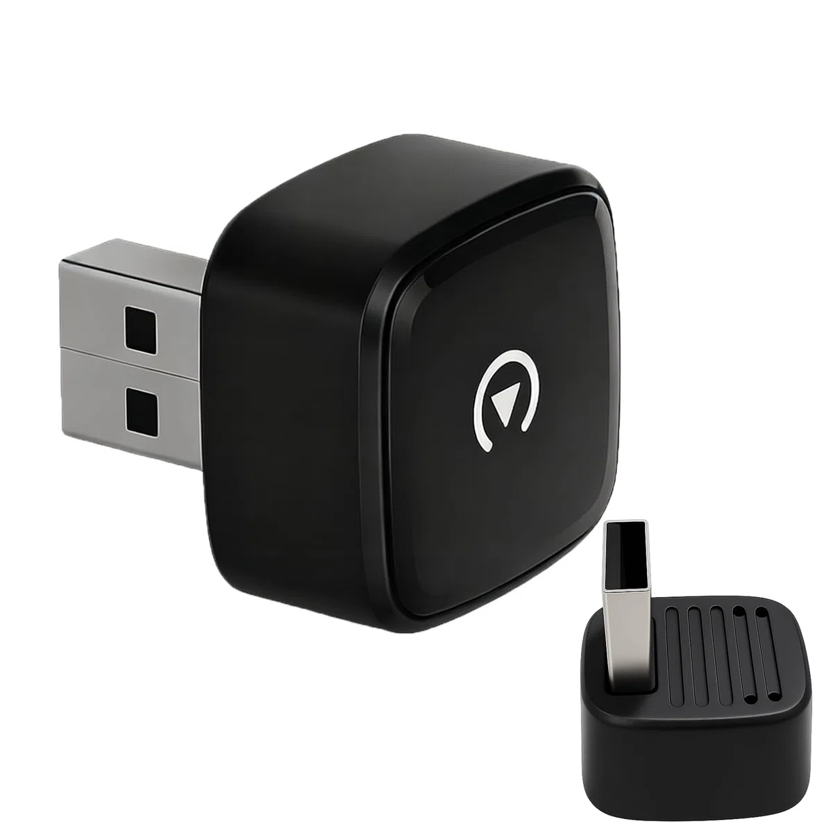 CarPlay & Android - Adattatore per auto wireless 2 in 1 USB-C/USB-A, connessione automatica rapida, convertitore plug & play per veicoli con CarPlay/Android Auto dal 2016 in poi
