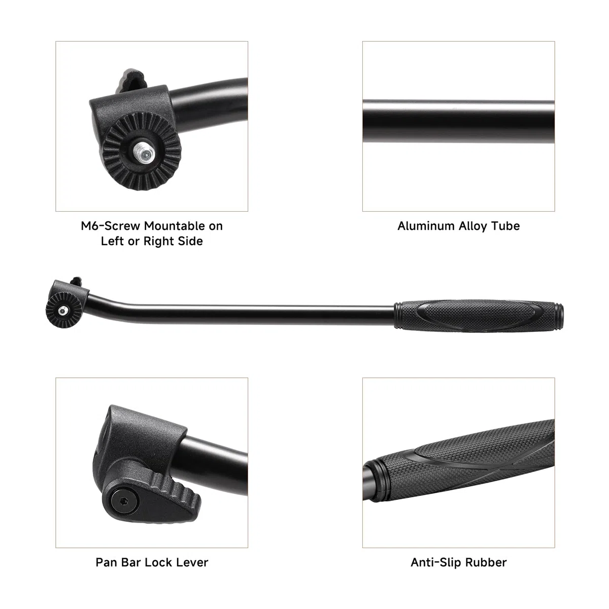 Cayer PB01 Pan Bar Mango para Head Video Heads
