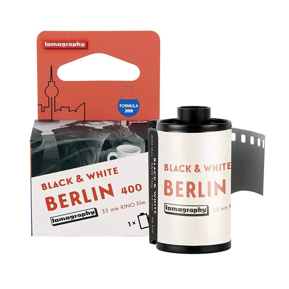 Lomography, Berlin Kino Film, nero/bianco negativo, 400 ISO, 35mm (F436BWCINE)
