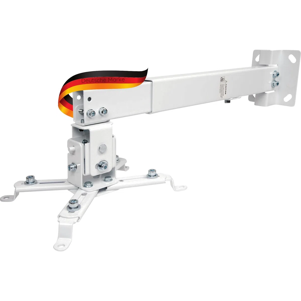 SCHWAIGER 9468 Supporto per proiettore Supporto per proiettore a parete Supporto per soffitto Supporto universale girevole max. 20 kg bianco