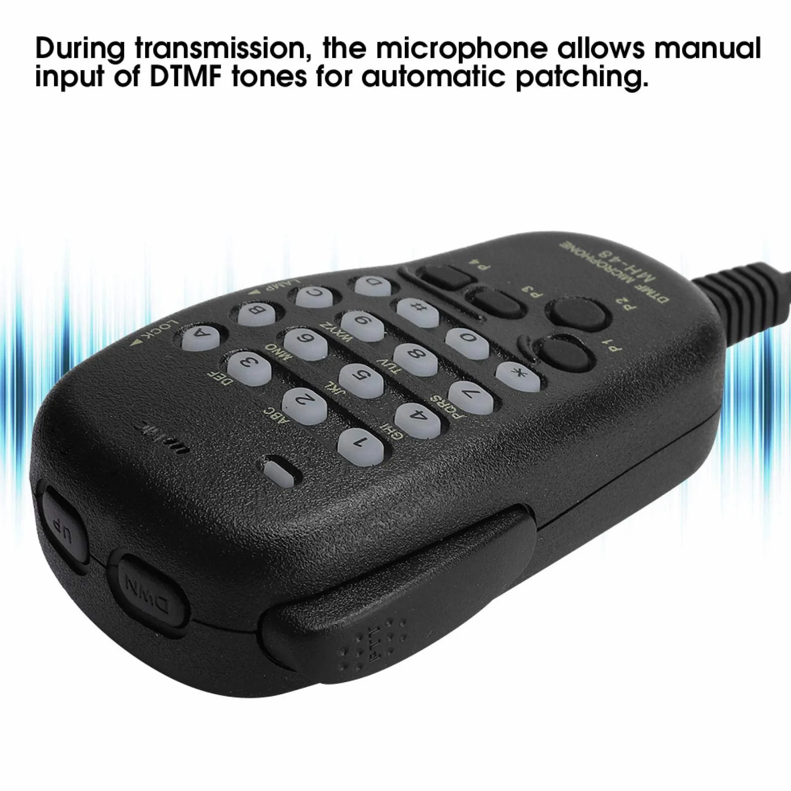Sxhlseller Microfono Portatile - Microfono Portatile MH-48 DTMF 6 PIN per la Stazione Radio Microfono Retroilluminato