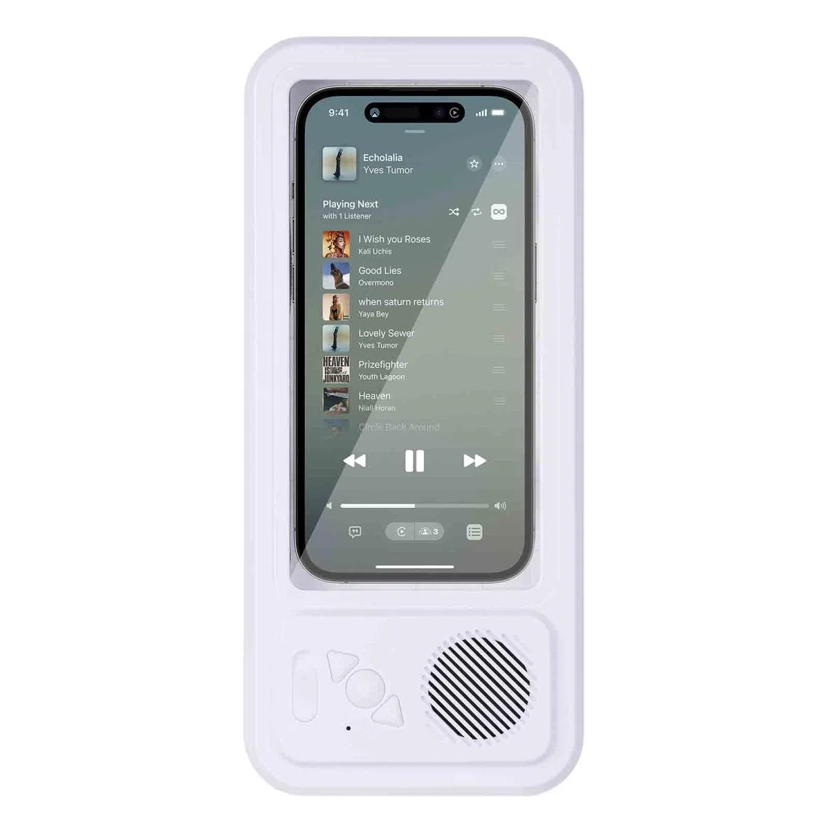 Supporto Per Telefono Da Doccia Impermeabile Regolabile Estensibile Porta Cellulare Doccia Antiappannamento Rotazione Per Da 4-7 Pollici(Bianca)