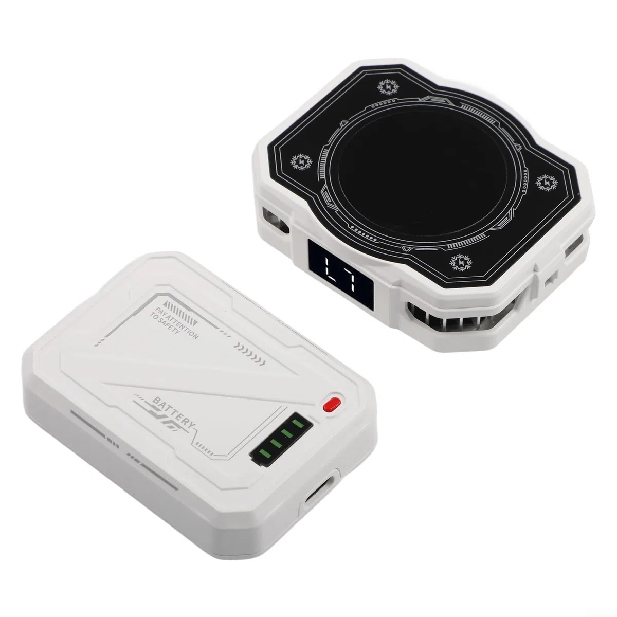 SPORTARC TH10 - Dispositivo di raffreddamento per telefono, con batteria ricaricabile, display di potenza di raffreddamento rapido, semiconduttore magnetico wireless, congelamento del ghiaccio, 15 W