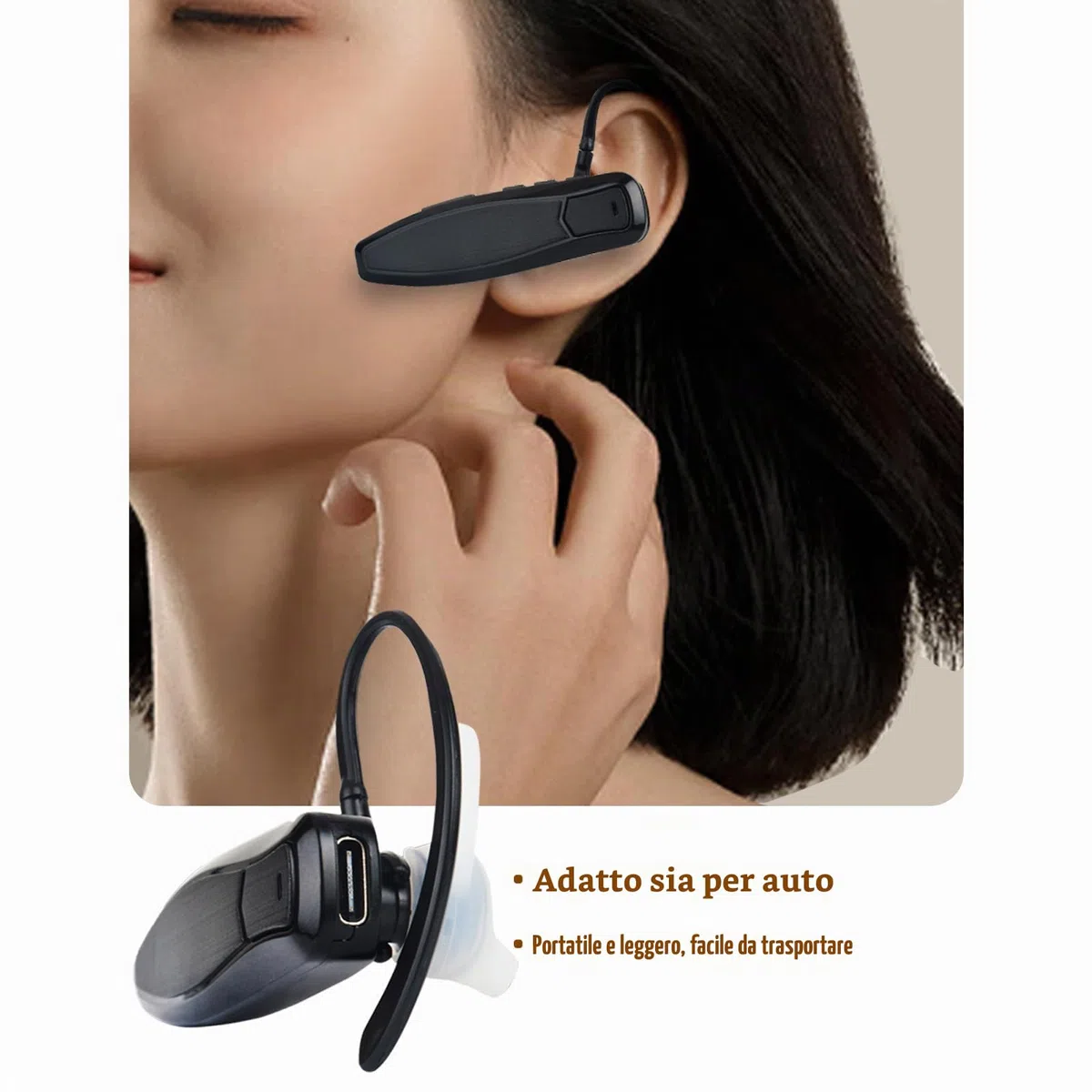 radtel Talkie Walkie Bluetooth Headset PTT earpiece Handfree Wireless Headphone Mic Compatible with BaoFeng UV-5R BF-88E Quansheng UV-K5 RT24 Kenwood RT-490 RT-470X Two Way Radio (Updated)