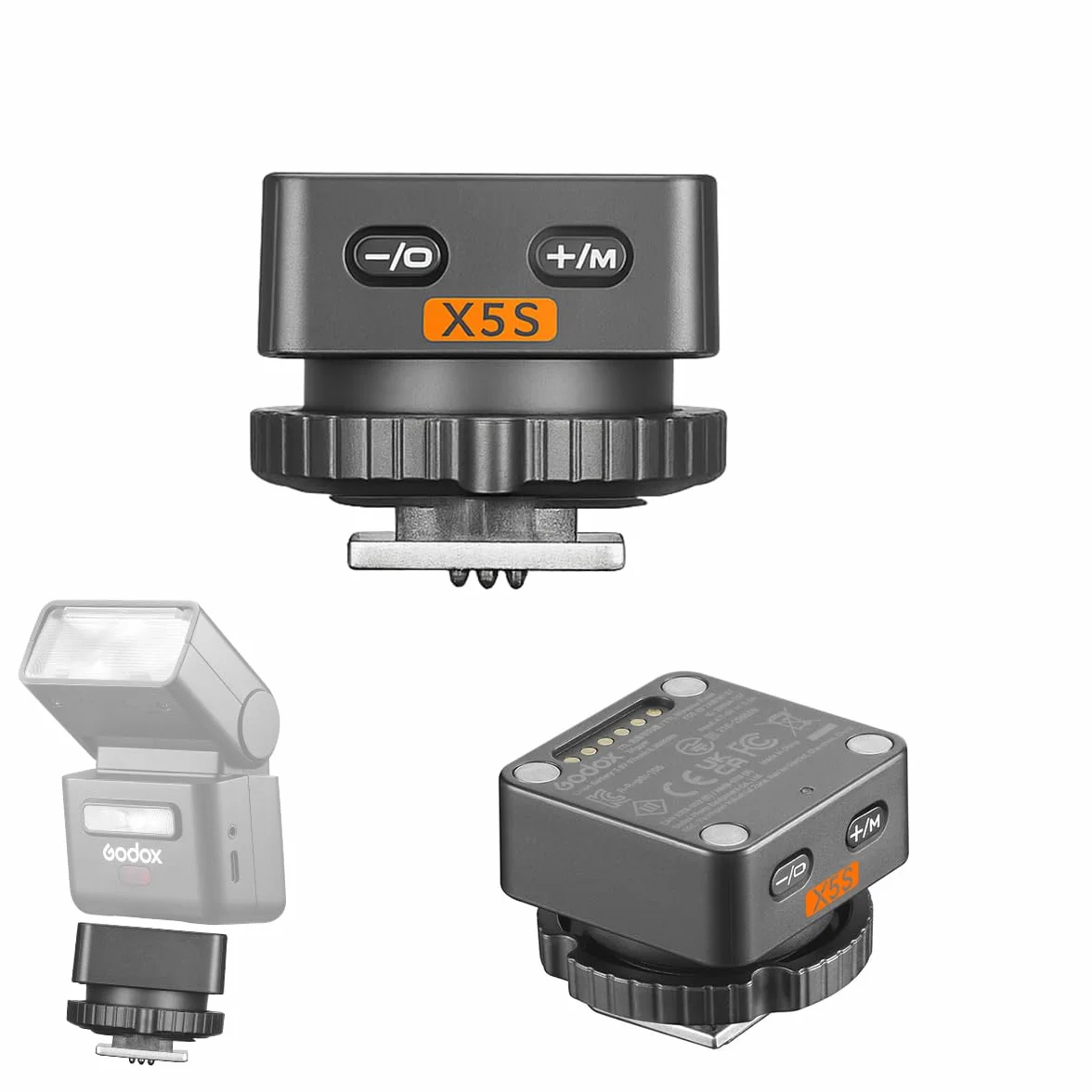Godox X5S Trigger TTL Wireless per SONY, Trasmettitore Flash 2.4GHz per iT32 Mini Flash, Trigger da Slitta con Supporto HSS, Batteria Integrata e Indicatore Luminoso