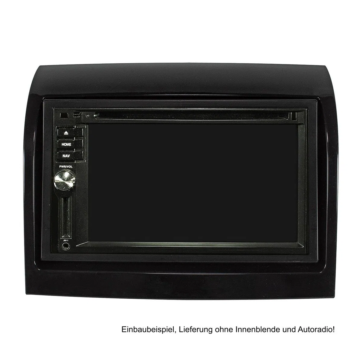 tomzz Audio 2414-051 Cornice radio doppio DIN compatibile con Fiat Ducato (250) Peugeot Boxer Citroen Jumper 2011-2014 Piano Black Lacquer