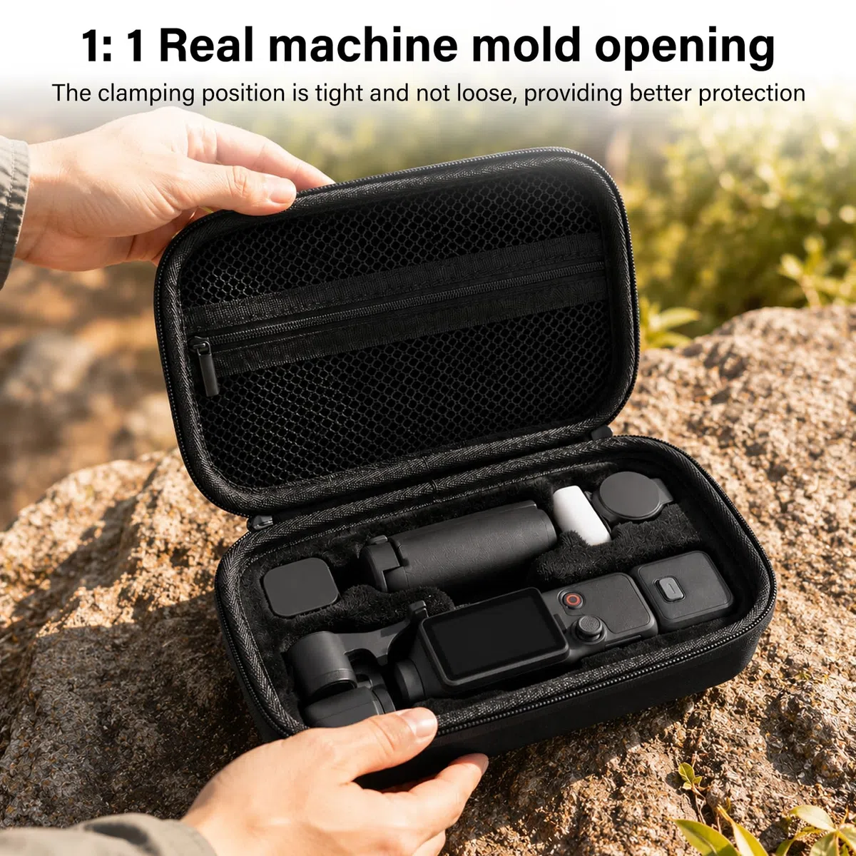 Custodia per DJI Osmo Pocket 4, Borsa da Trasporto per DJI Osmo Pocket 4 Combo Creator Accessori, per Viaggi e Riprese Outdoor, Vlogging
