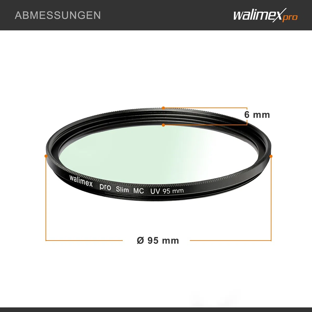Walimex pro Filtro UV Slim MC 95 mm – Protezione dai raggi UV e dallo sporco, rivestimento multistrato di alta qualità, estremamente sottile e poco applicabile, inclusa custodia protettiva