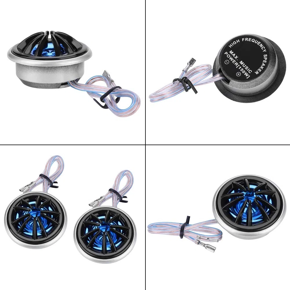 Elerose Altoparlante per auto Tweeter 1 paio Altoparlante per auto Lettore musicale Audio Super Power Loud Dome Tweeter 150W