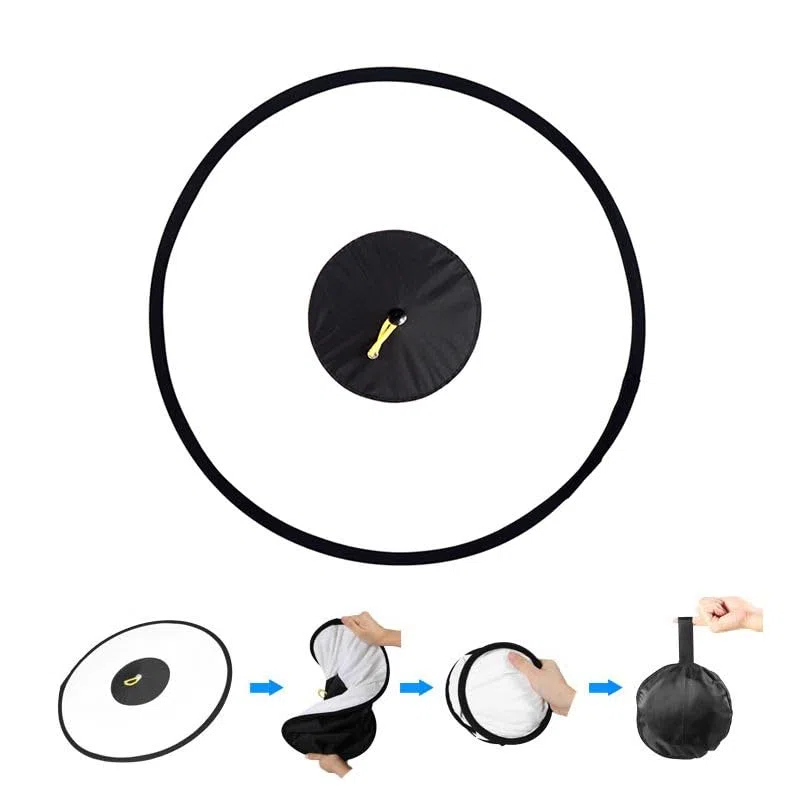 REFLEX CAMERA Diffusore universale per flash Softbox rotondo da 44 cm per DSLR Speedlite | Modificatore portatile di luce ad anello per fotografia di ritratto in studio | Include scatola portaoggetti