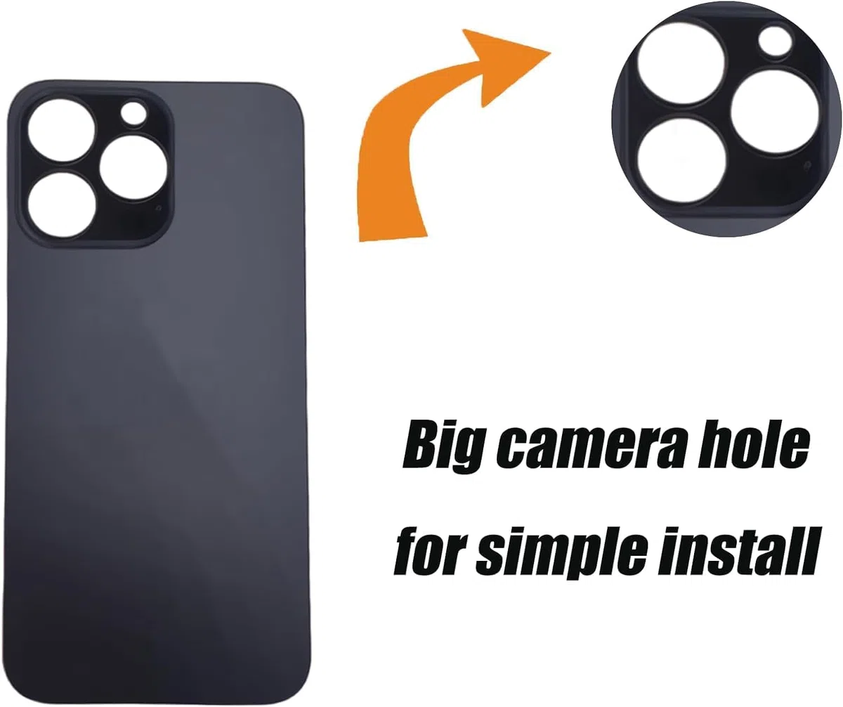 Sostituzione del coperchio del vetro posteriore 13 Pro per iPhone 13 Pro Sostituzione del vetro posteriore posteriore da 6,1 '' con kit di strumenti di riparazione (Grafite)