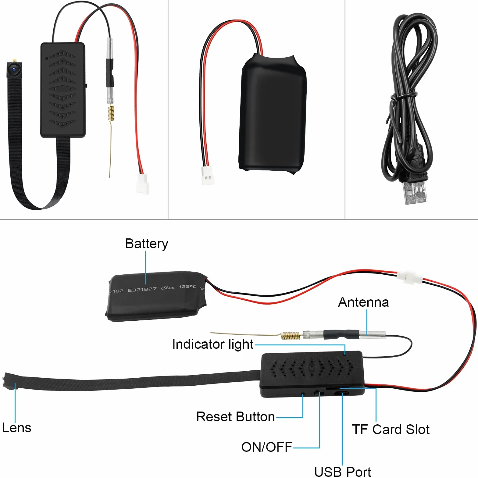 LXMIMI Mini Telecamera Wifi, HD 1080P Telecamera Spia supporto 2.4 e 5G WiFi con Rilevamento del Movimento per la Sicurezza Domestica Telecamera di Sorveglianza APP Vista Remota