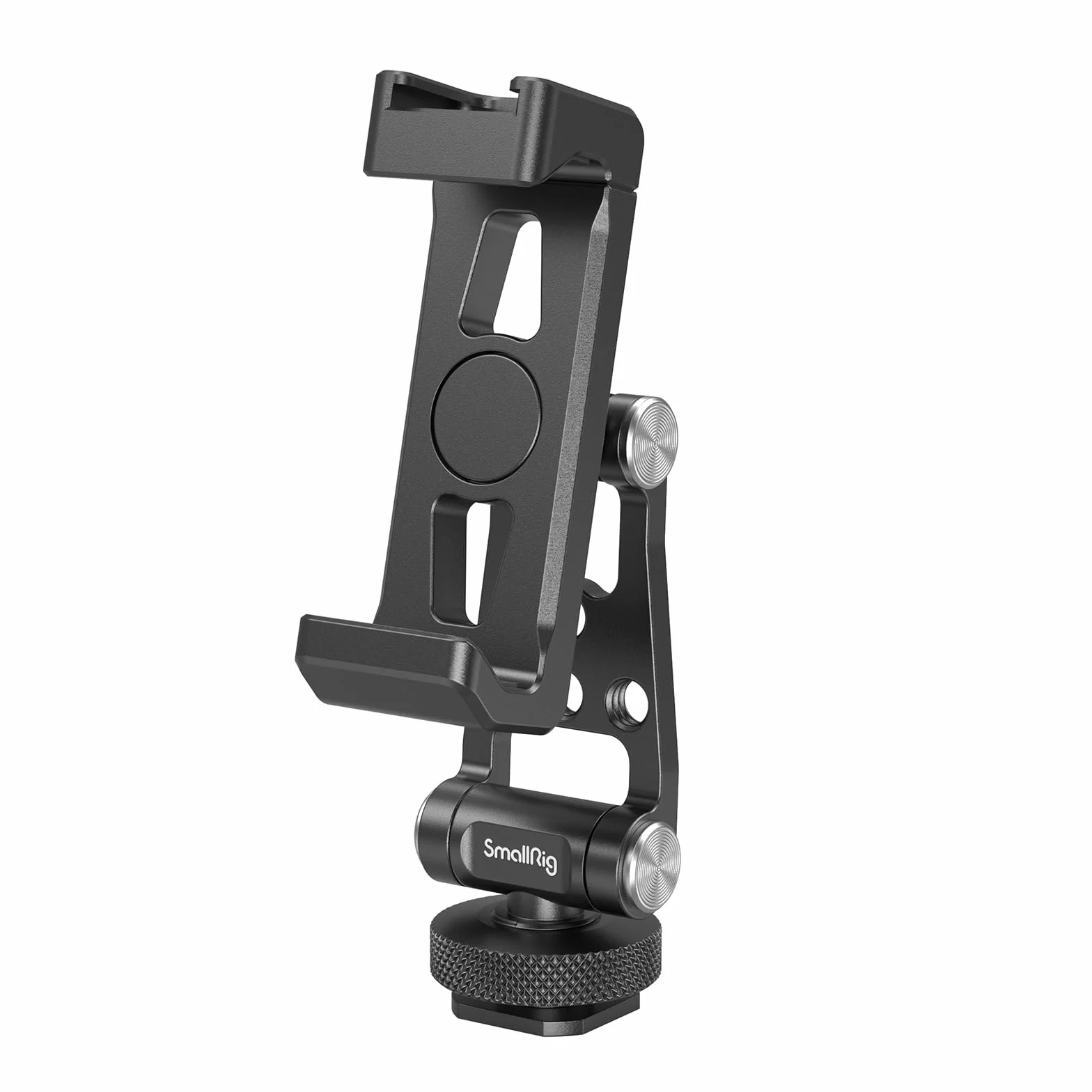 SMALLRIG Supporto per Telefono in Metallo con Slitta Fredda, Adattatore Universale, Giunti di Regolazione per Paesaggio e Ritratto, 57-88 mm - 4382