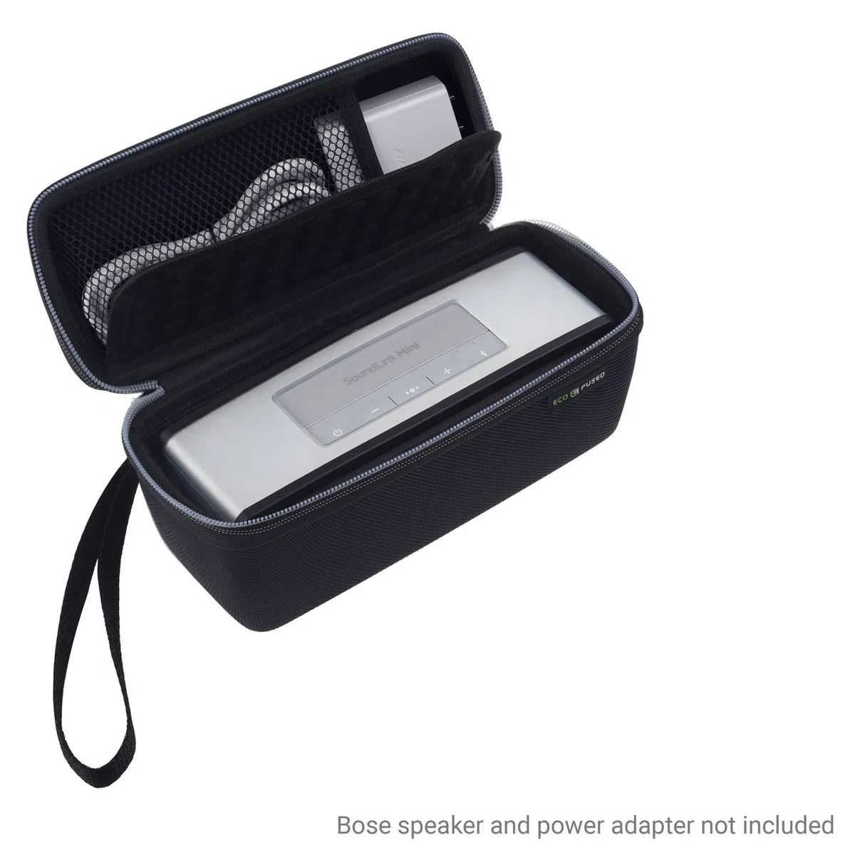 Custodia di Trasporto per Proteggere e Trasportare il tuo Bose Soundlink Mini 1 e 2 - Interno Imbottito con Bolle per Altoparlante e Dock - Tasca in Rete - Laccetto da Polso