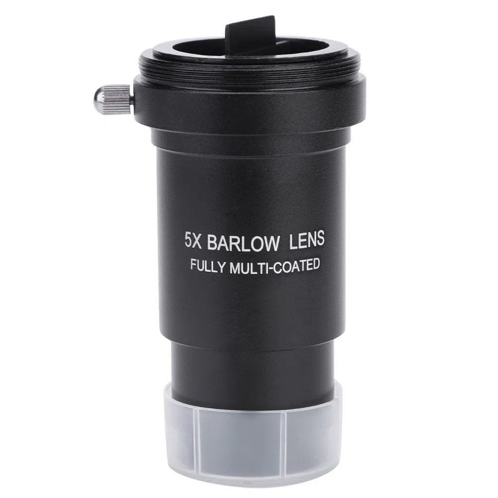 Lente di Barlow 5X, multistrato 1.25 "Lente di Barlow 5X Filettatura M42 per telescopi Oculare Adattatore M42 x 0,75mm con filettatura a T, può essere fissata alla fotocamera DSLR o SLR tramite