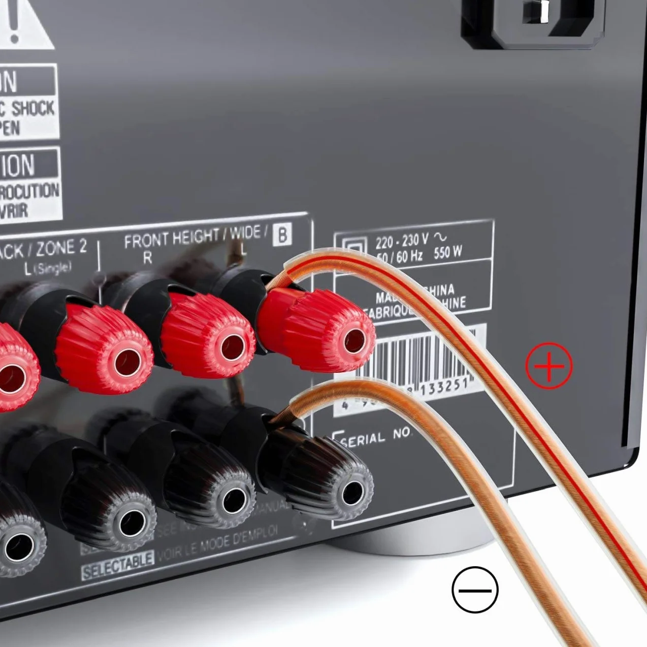 deleyCON 10m Cavo Altoparlante 2x 2,5 mm² - Puro Rame - OFC Speaker Cable Cavo - Audio Box Cavo per Altoparlanti HiFi & Surround - Marcatura Della Polarità - Trasparente