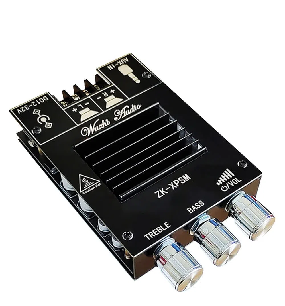 WANGCL ZK-XPSM 150W + 150W TDA7498E Amplificatore di Potenza Audio Equalizzatore BT 5.0 Stereo Subwoofer HiFi Classe D Musica Digitale Home Theater AUX AMP