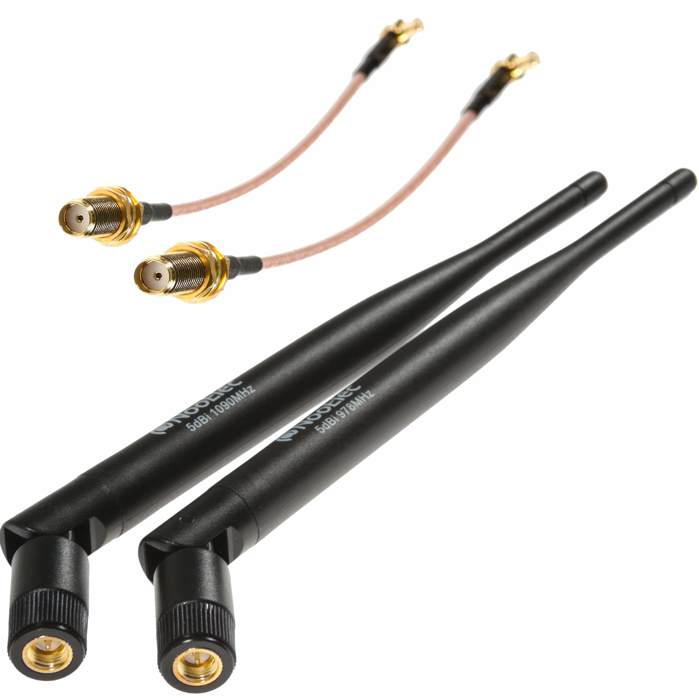 NooElec ADS-B Discovery 5dBi (High Gain) Antenna Bundle - 1090 MHz e 978 MHz Antenna Bundle per la Software Defined Radio (SDR) SMA e MCX
