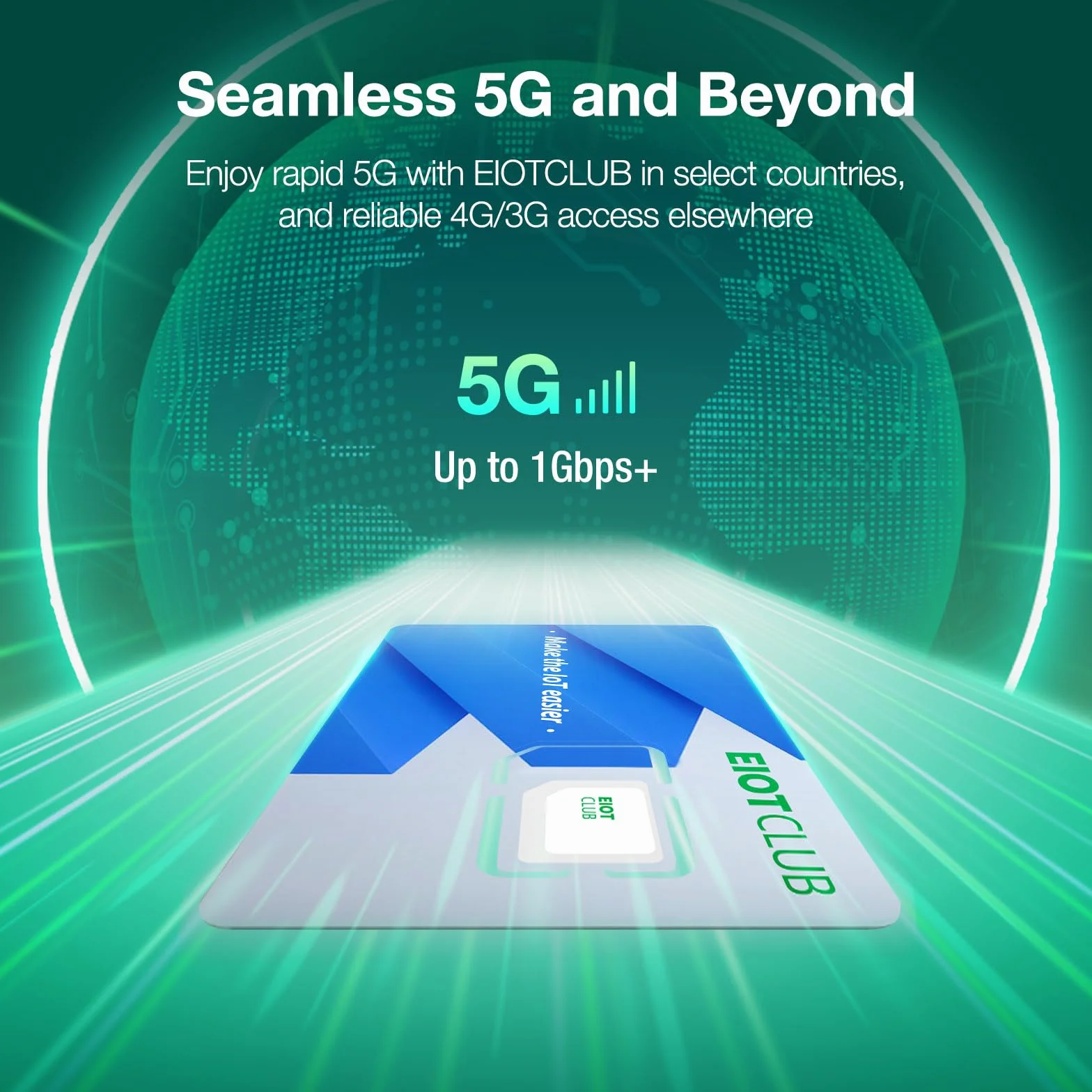 EIOTCLUB Carta SIM Prepagata per Viaggi, Carta SIM Internazionale Supporta l'uso in Stati Uniti, Canada e Messico, Solo Dati, Velocità 5G, Ricaricabile, Perfetto per Telefoni, Router e Tablet