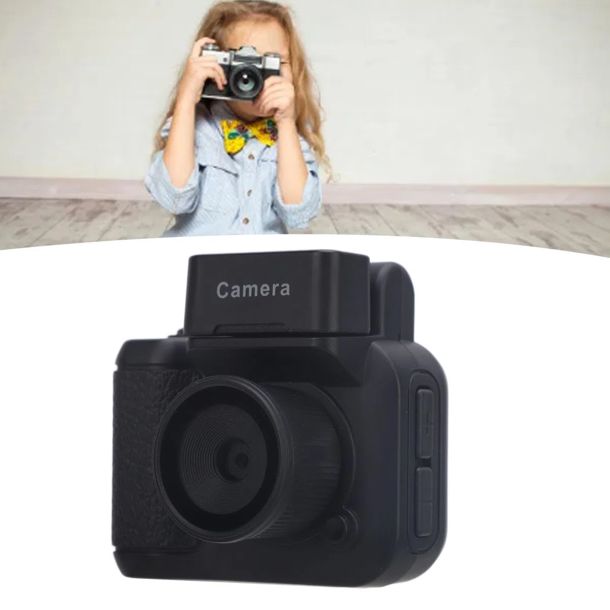 Piccola Fotocamera con Display da 1,44 Pollici, Mini Fotocamera Reflex Digitale retrò HD 1080P con Torcia, Mini Videoregistratore Piccola Fotocamera Compatta