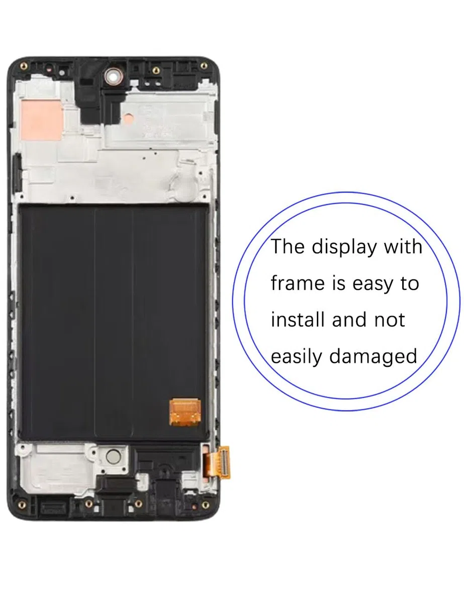 Display di ricambio per Samsung Galaxy A51 4G LCD TFT A515F A515U A515W A515X S515DL LCD Display Touch Digitizer Assembly Kit parti di riparazione (senza impronte digitali, nero con cornice)