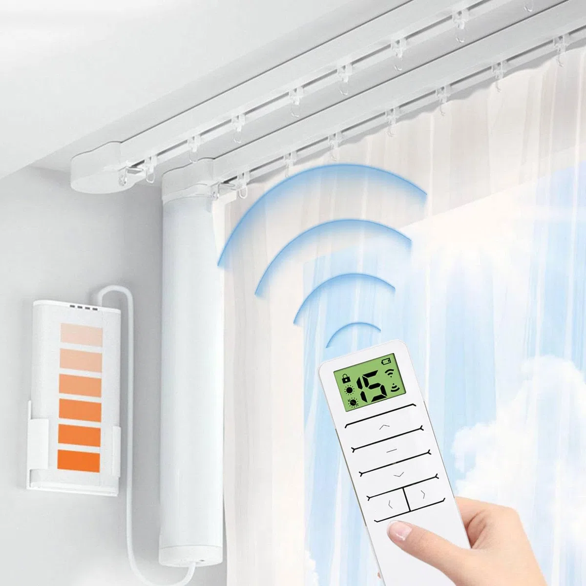 Telecomando per Tende Telecomando Elettrico per Sistema di tendaggi Controller Motore per Tende elettriche per Tende da Balcone per Camera da Letto