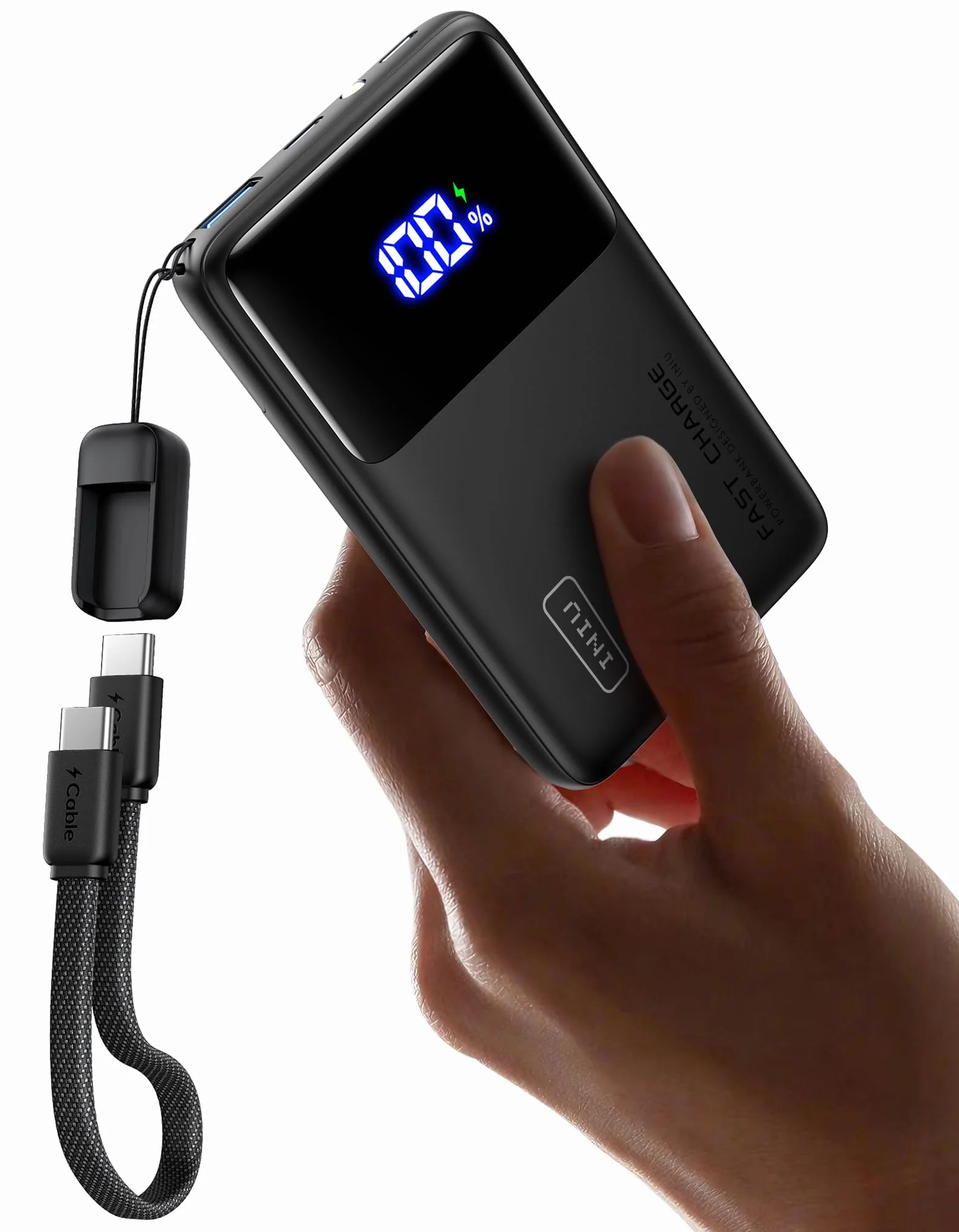 INIU 45W Power Bank, 10000mAh Il Più Leggero Ricarica Rapida Powerbank, PD3.0 QC4.0 USB C Input & Output Caricatore Portatile per iPhone 17 16 15 14 13 Pro Max Mini Plus Samsung Huawei iPad Pro