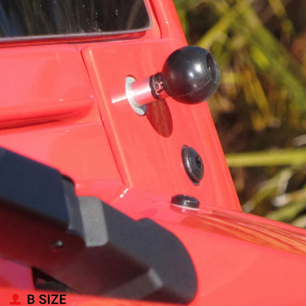ADATTATORE RAM-MOUNT RAM-B-367U CON SFERA DI TIPO B FORATA PER INSERIMENTO VITI DA 8mm