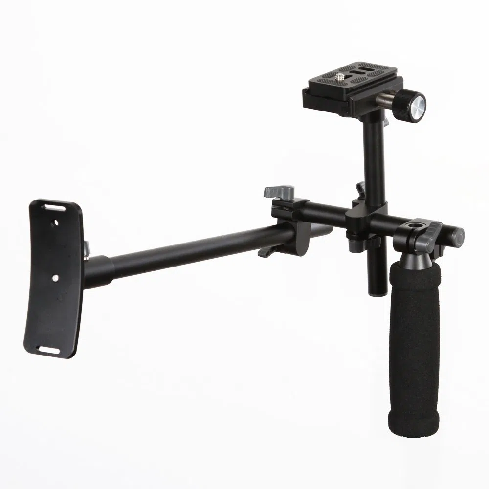 Fotga DSLR Singolo Mano Sostegno Della Spalla Rig Staffa Stabilizzatore + Piastra a Sgancio Rapido per Fotocamere DSLR e Videocamere