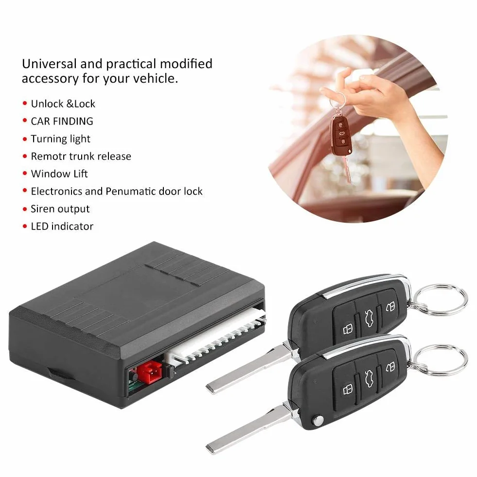 Chiusura Centralizzata a Distanza Per Auto, Chiusura Centralizzata Automatica Universale Kit Centrale a Distanza Sistema di Accesso Senza Chiave Modifica Auto