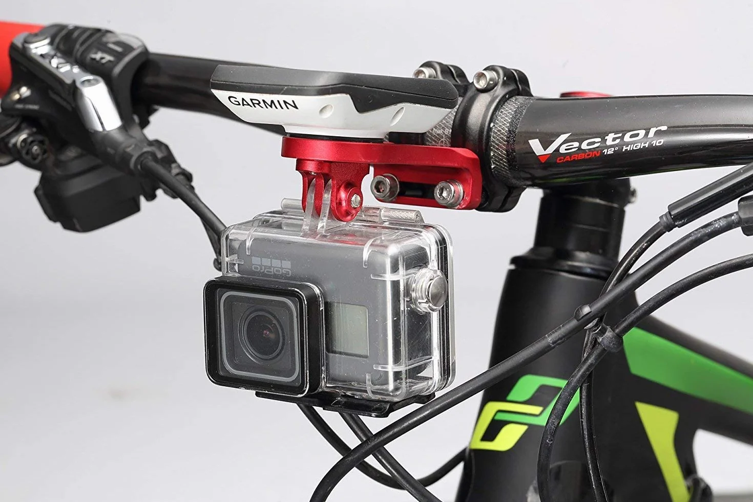 Best Tek Supporto esteso per manubrio bicicletta per NiteRider Garmin Edge 25/130/200/500/510/520/800/810/820/1000/1030