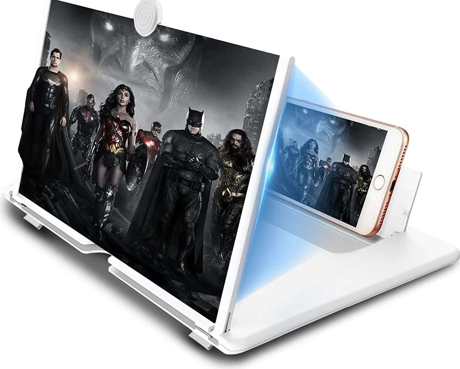 Yongheng 14 pollici Lente di ingrandimento per cellulare da, 3D HD Ingranditore schermo smartphone,anti-Blu-ray,Supporto pieghevole portatile,compatibile tutti i telefoni intelligenti