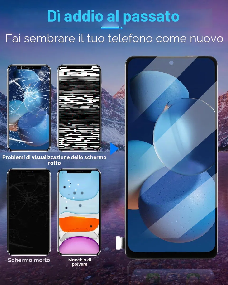 Display LCD per Redmi Note 13 4G Schermo LCD per Xiaomi Redmi Note 13 4G 23129RAA4G 23124RA7EO 6,67" Incell Schermo Digitalizzatore Touch Assemblea con Riparazione (Nero, Senza Sblocco Impronta)