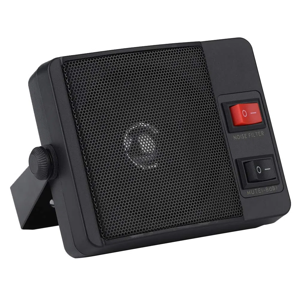 VBESTLIFE Altoparlante Esterno, Radio bidirezionale Mini Walkie Talkie Altoparlante Esterno per autoradio