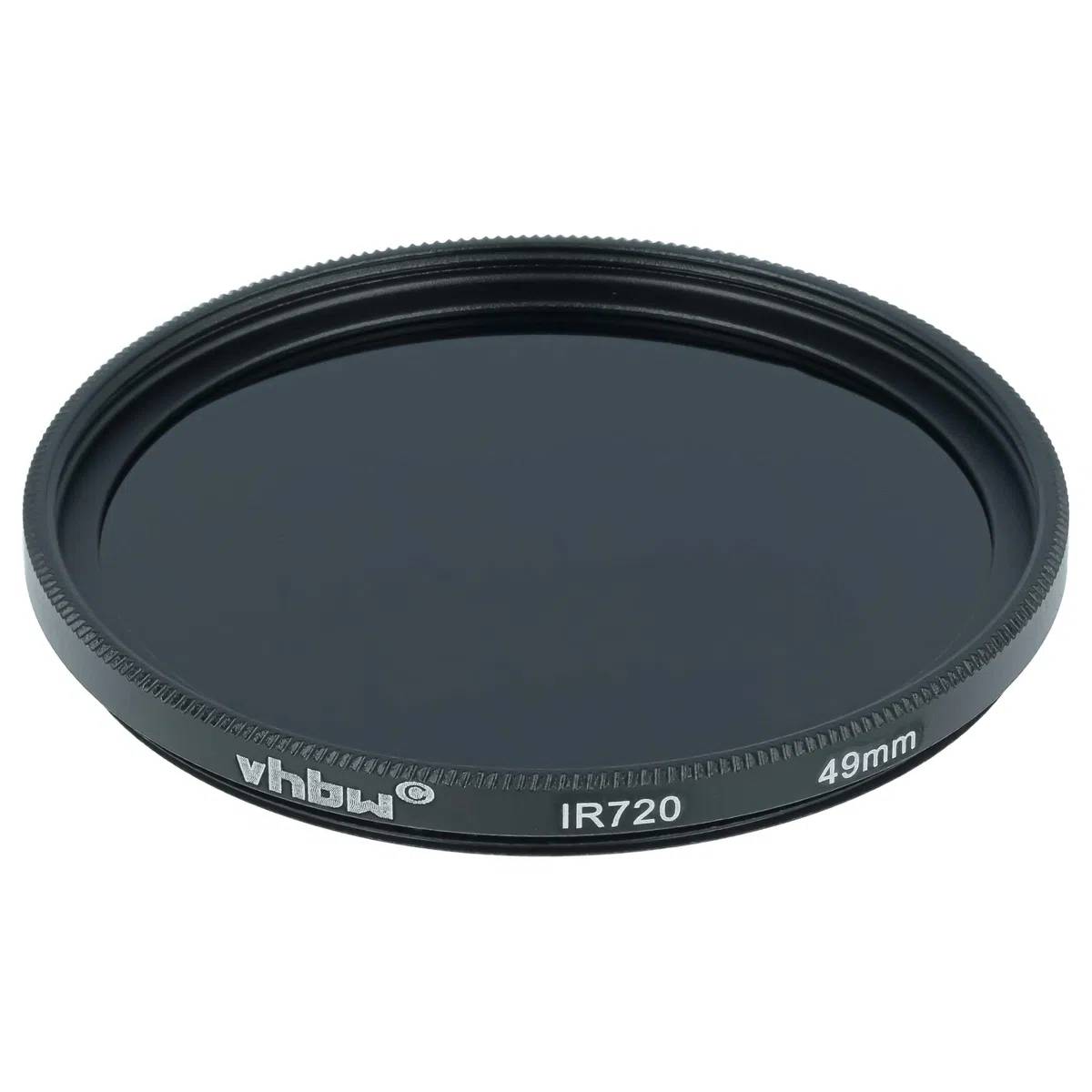 vhbw filtro infrarossi universale 720nm per obiettivi di fotocamere - Filtro IR circolare, 49mm, nero