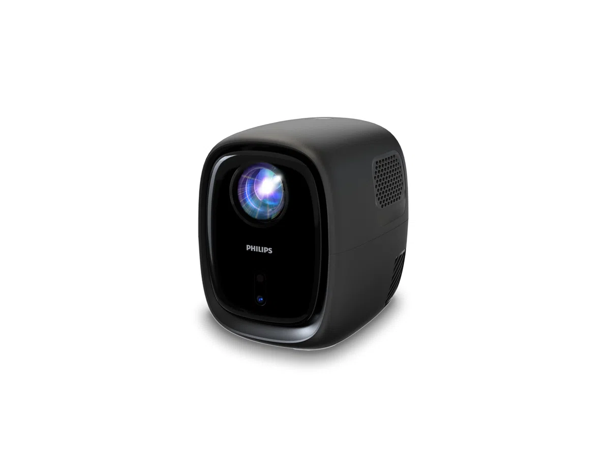 Philips, Neopix 130, Proiettore Home Theatre, Correzione avanzata delle immagini, Full HD 720p, Sorgente luminosa LED avanzata, Modalità Specchio Wi-FI, Audio Stereo, Sistema operativo collegato, Nero