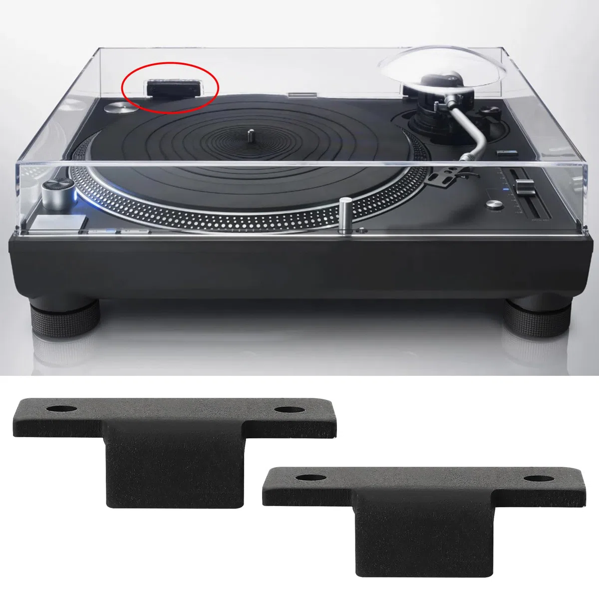 EMSea Kit Di Riparazione Della Cerniera Della Copertura Antipolvere Compatibile Con Technics Giradischi SL-D2 3200 B2 D3 Q3 E Altri Modelli Parti Di Ricambio Di Facile Installazione
