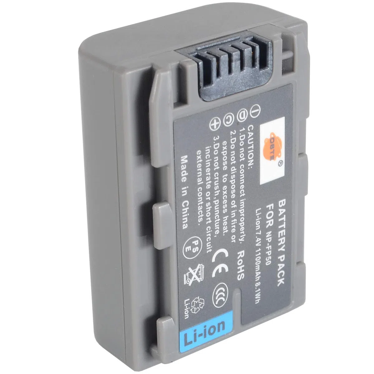 DSTE 2-Pacco NP-FP50 Batteria + Caricabatteria Compatibile per DCR-30 DCR-DVD105 DCR-DVD105E DCR-DVD202E DCR-DVD203 DCR-DVD205 DCR-DVD304E